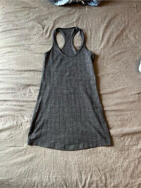 Lululemon athletica Heathered Charcoal Racerback Tank